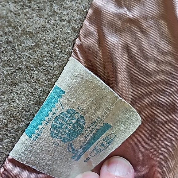 Vintage Camel Wool Trench Coat - Picture 8 of 15